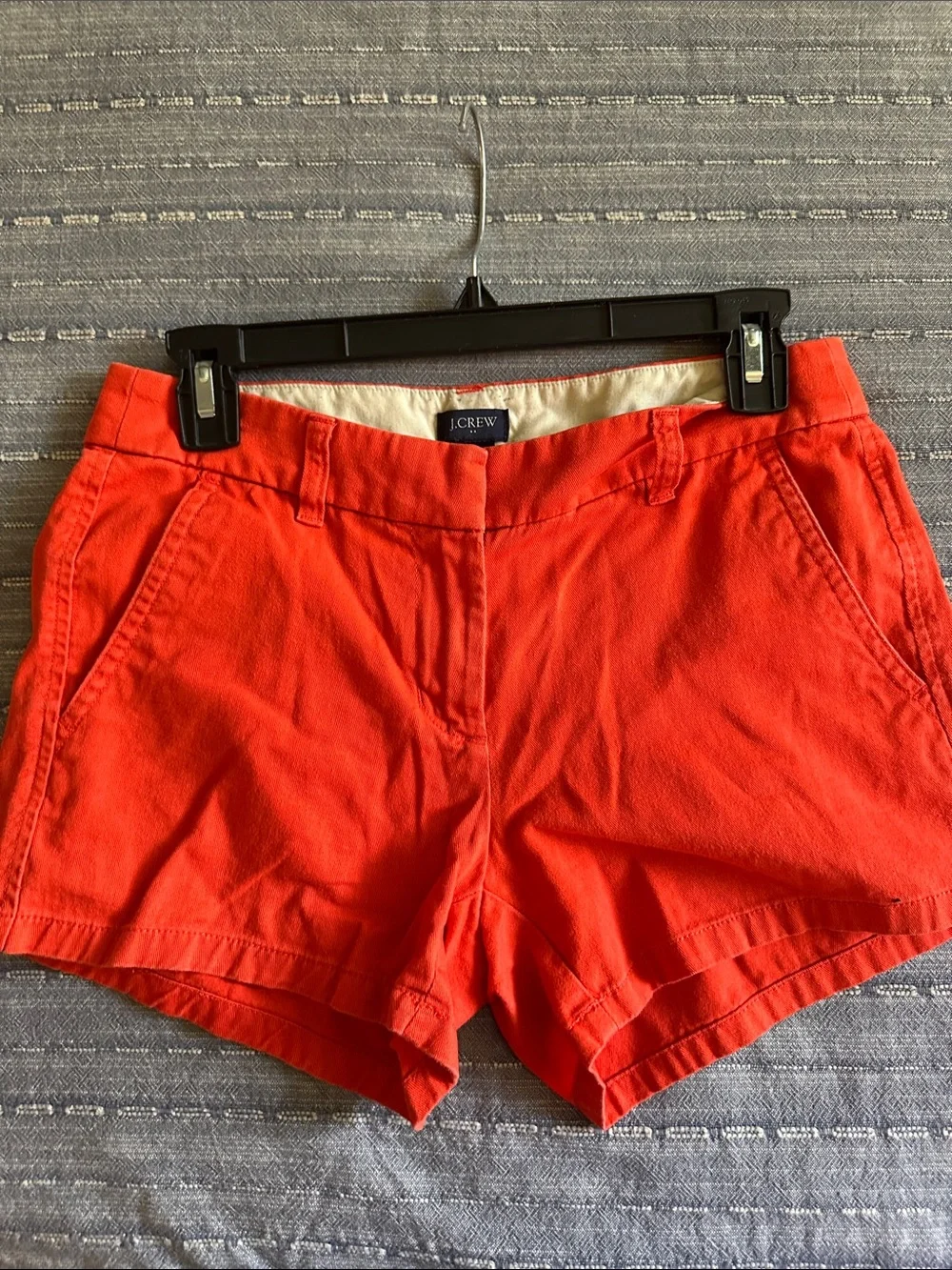 J. Crew Women's Orange Cotton Casual Shorts